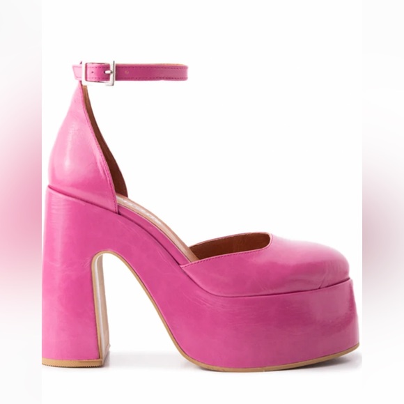 Hot pink high heels shoes size 40 - Picture 5 of 5